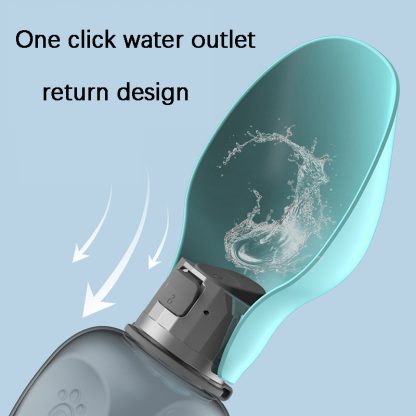 800ml Portable Leakproof Dog Water Bottle with Foldable Bowl – Perfect for Outdoor Walks & Travel - Image 6