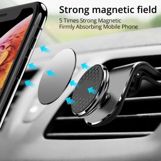 Magnetic Car Phone Holder – 360° Air Vent Mount for Smartphones
