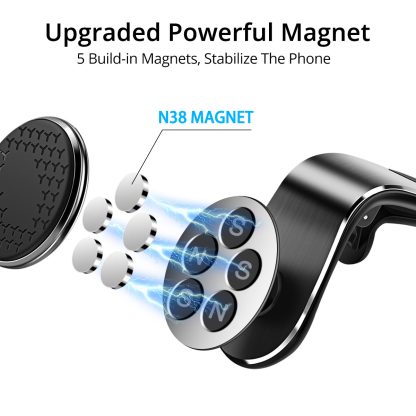 Magnetic Car Phone Holder – 360° Air Vent Mount for Smartphones - Image 7
