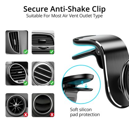 Magnetic Car Phone Holder – 360° Air Vent Mount for Smartphones - Image 8