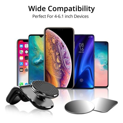 Magnetic Car Phone Holder – 360° Air Vent Mount for Smartphones - Image 3