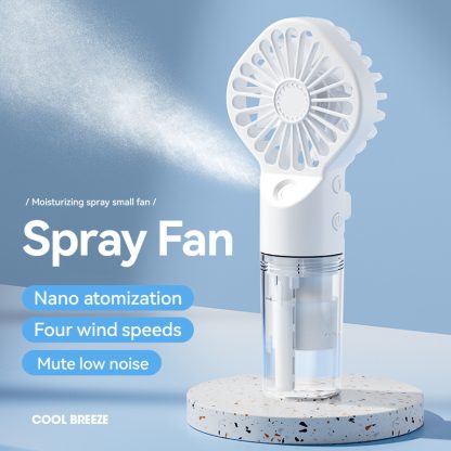 Handheld Mist Fan – 4 Speed Cooling Spray for Summer-USB - Image 7