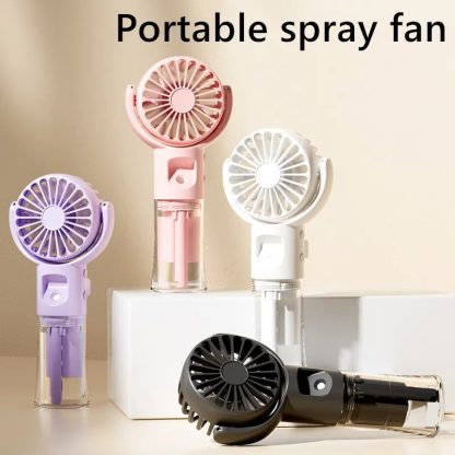 Handheld Mist Fan – 4 Speed Cooling Spray for Summer-USB - Image 6