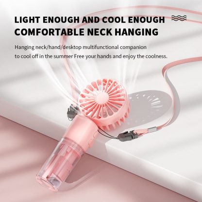 Handheld Mist Fan – 4 Speed Cooling Spray for Summer-USB - Image 2