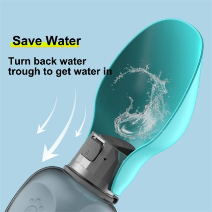 800ml Portable Leakproof Dog Water Bottle with Foldable Bowl – Perfect for Outdoor Walks & Travel - Image 4