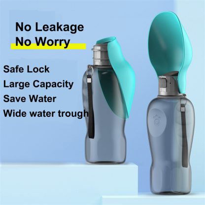 800ml Portable Leakproof Dog Water Bottle with Foldable Bowl – Perfect for Outdoor Walks & Travel - Image 9