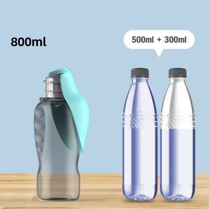 800ml Portable Leakproof Dog Water Bottle with Foldable Bowl – Perfect for Outdoor Walks & Travel - Image 10